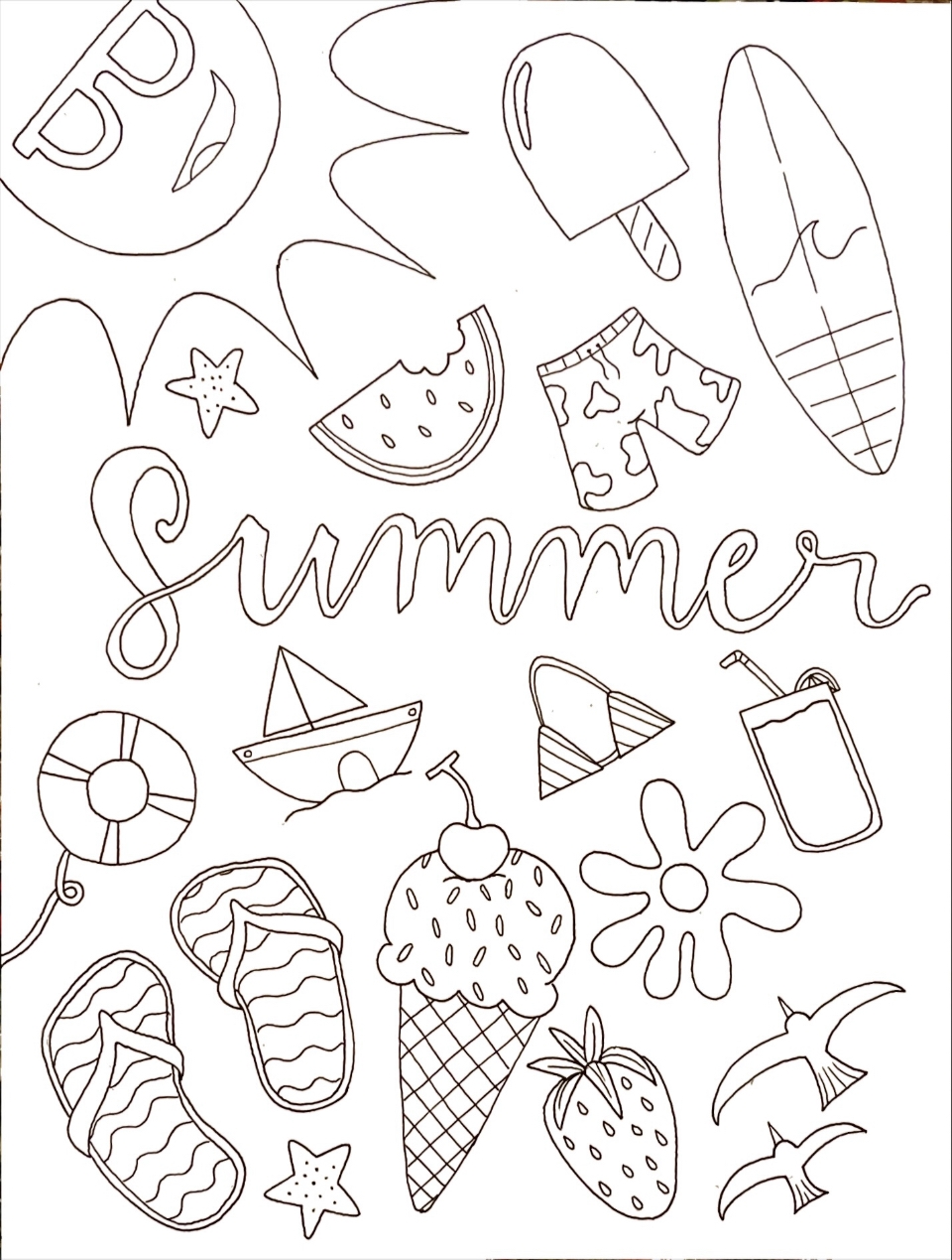 Summer Coloring Pages