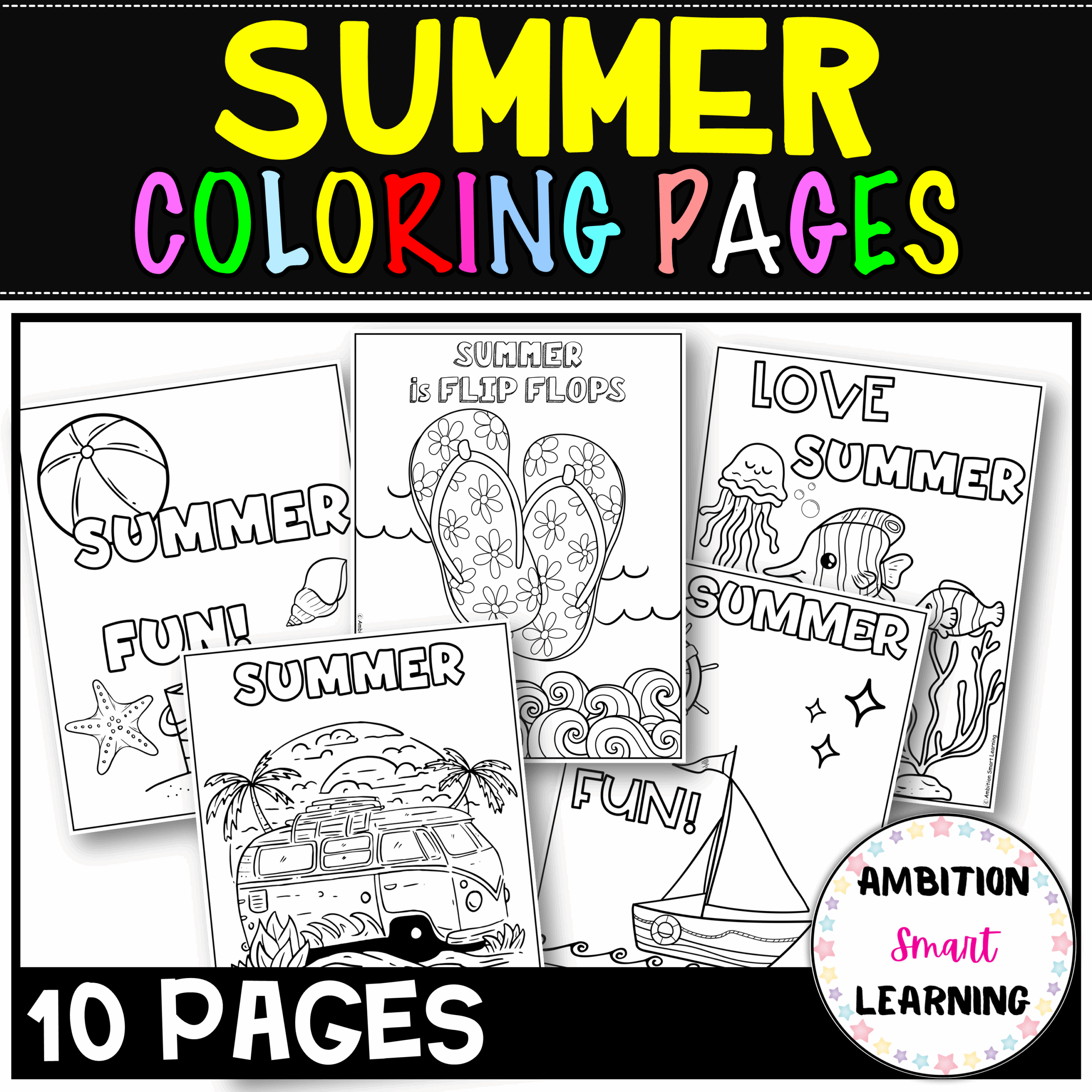 Summer Coloring Pages End Of The Year Coloring Pages Made By 