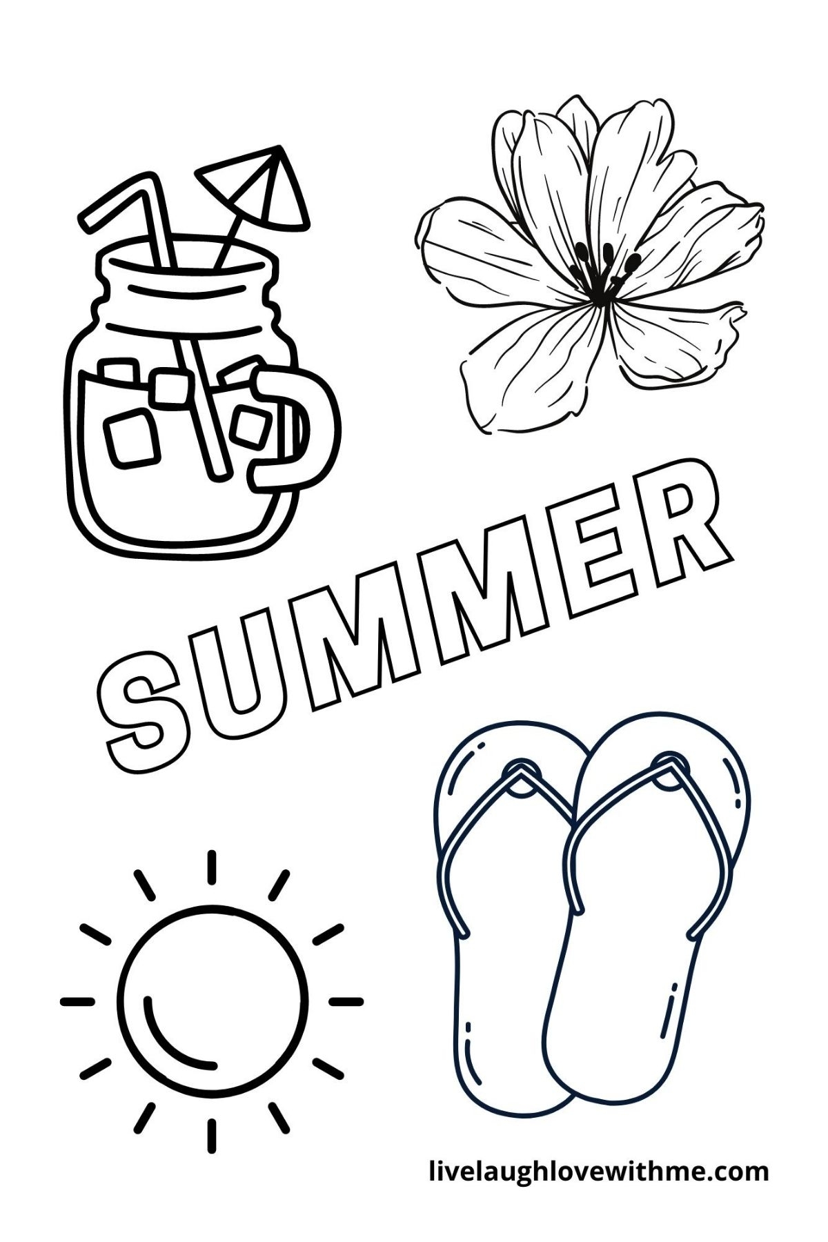 Summer Printable Coloring Pages Free