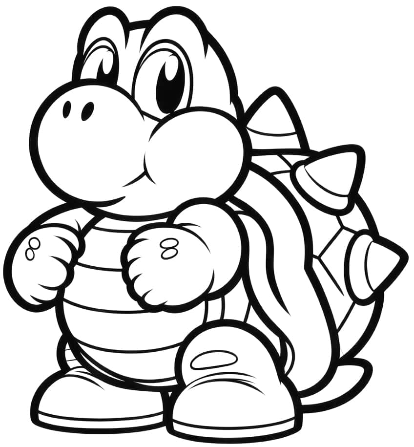 Free Coloring Pages Mario Characters