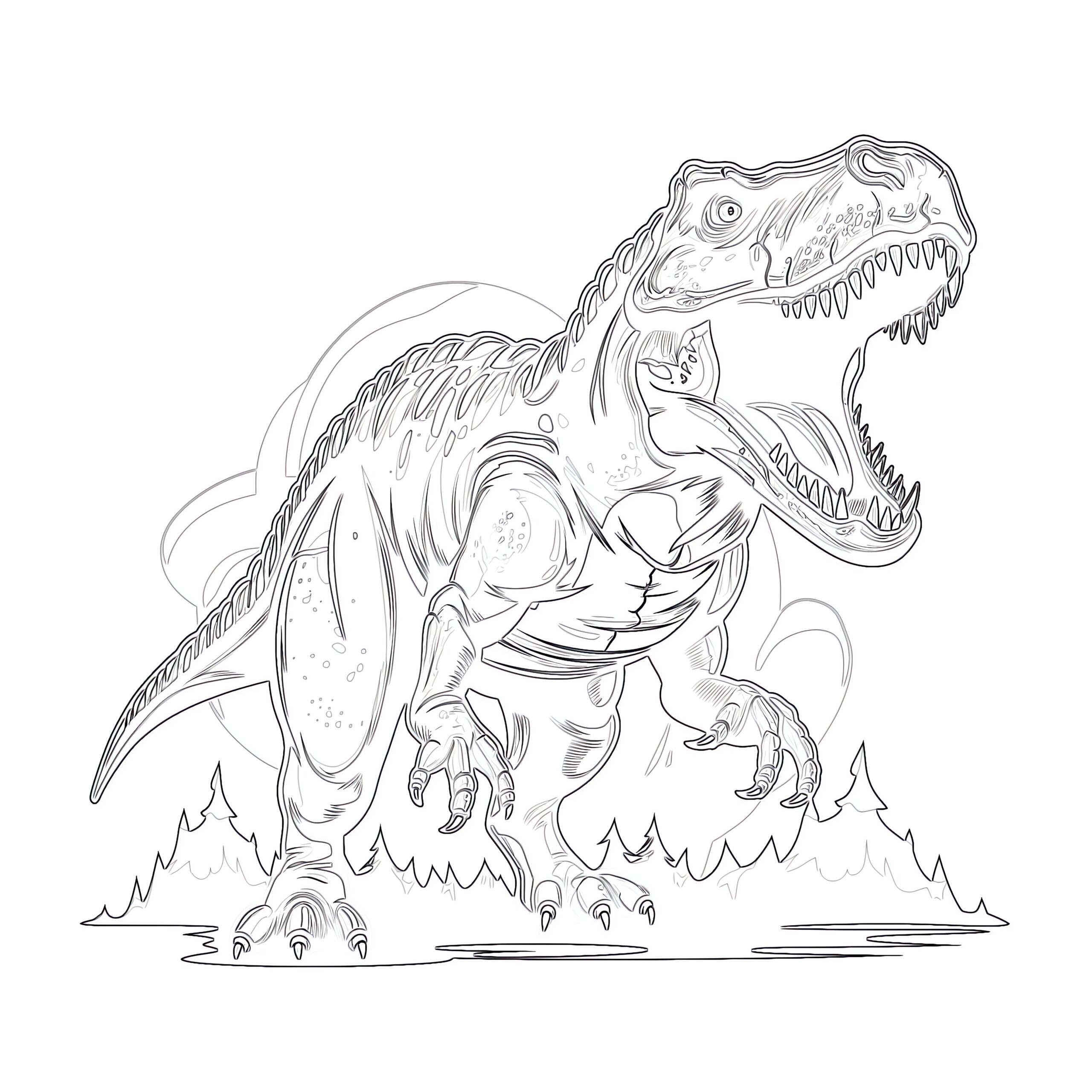 T Rex Coloring Page