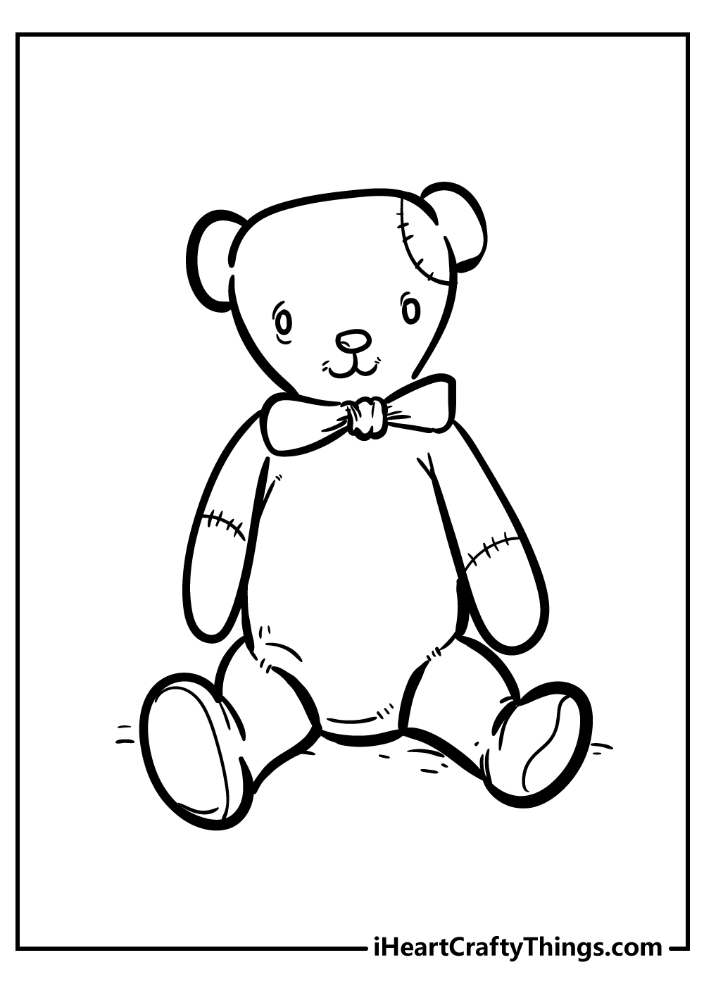 Printable Coloring Pages Of Teddy Bears