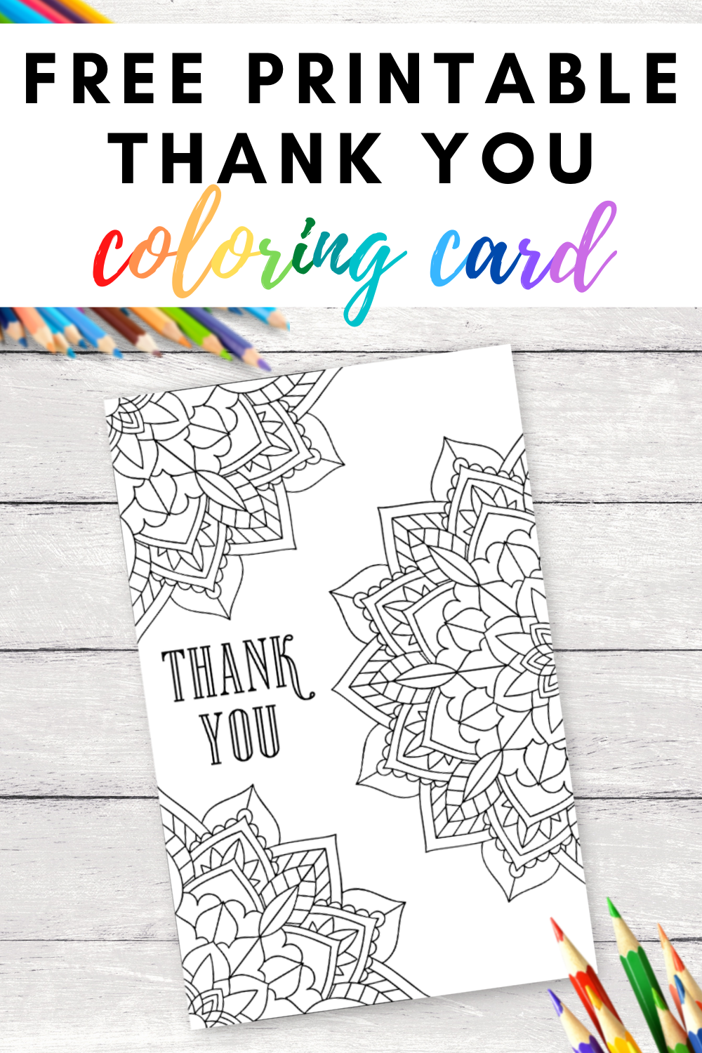 Free Thank You Coloring Pages