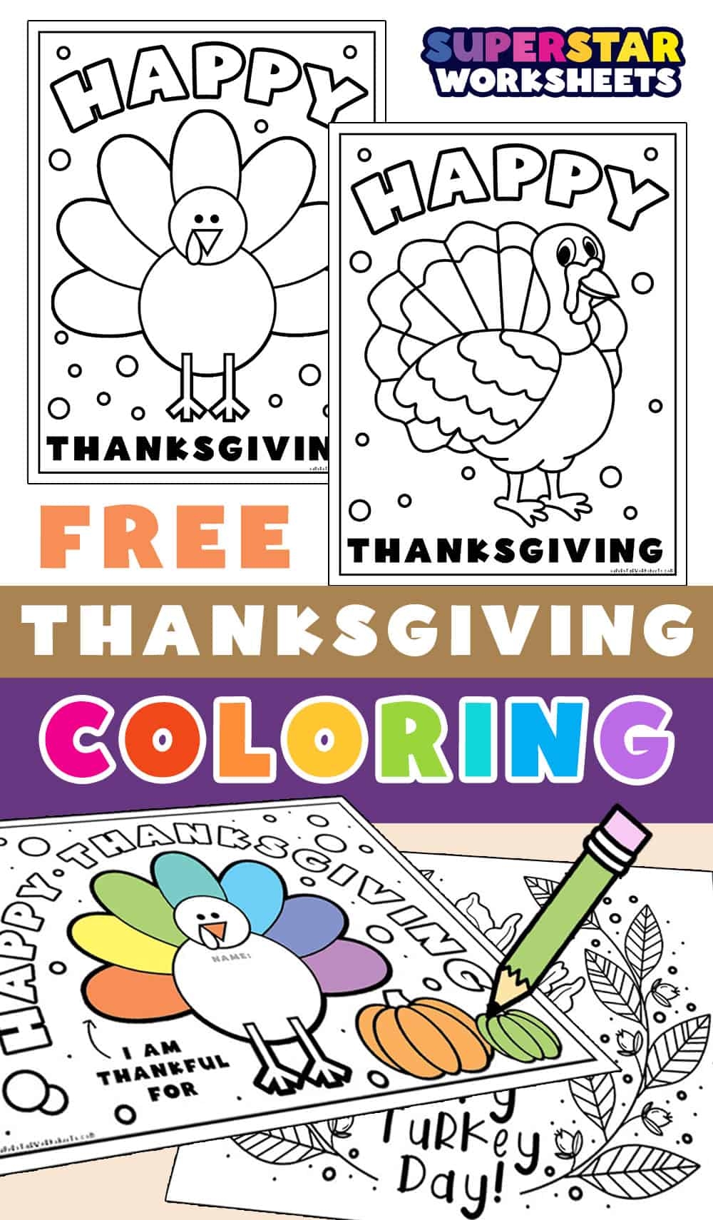 Free Thanksgiving Coloring Page