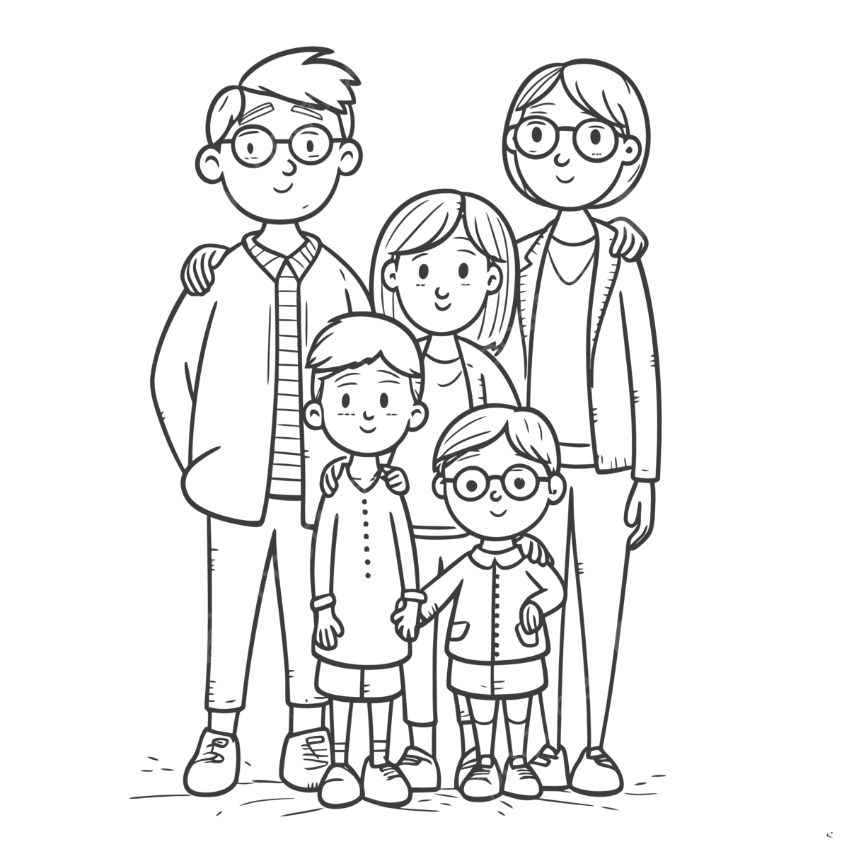The Family Coloring Pages Printable Best Of Collection Outline 