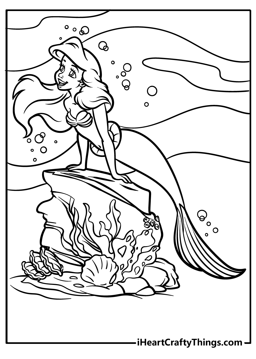 The Little Mermaid Ariel Coloring Pages 39 Free Printables 