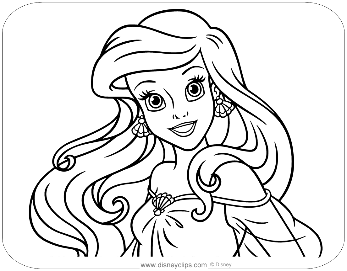 The Little Mermaid Coloring Pages 2 Disneyclips