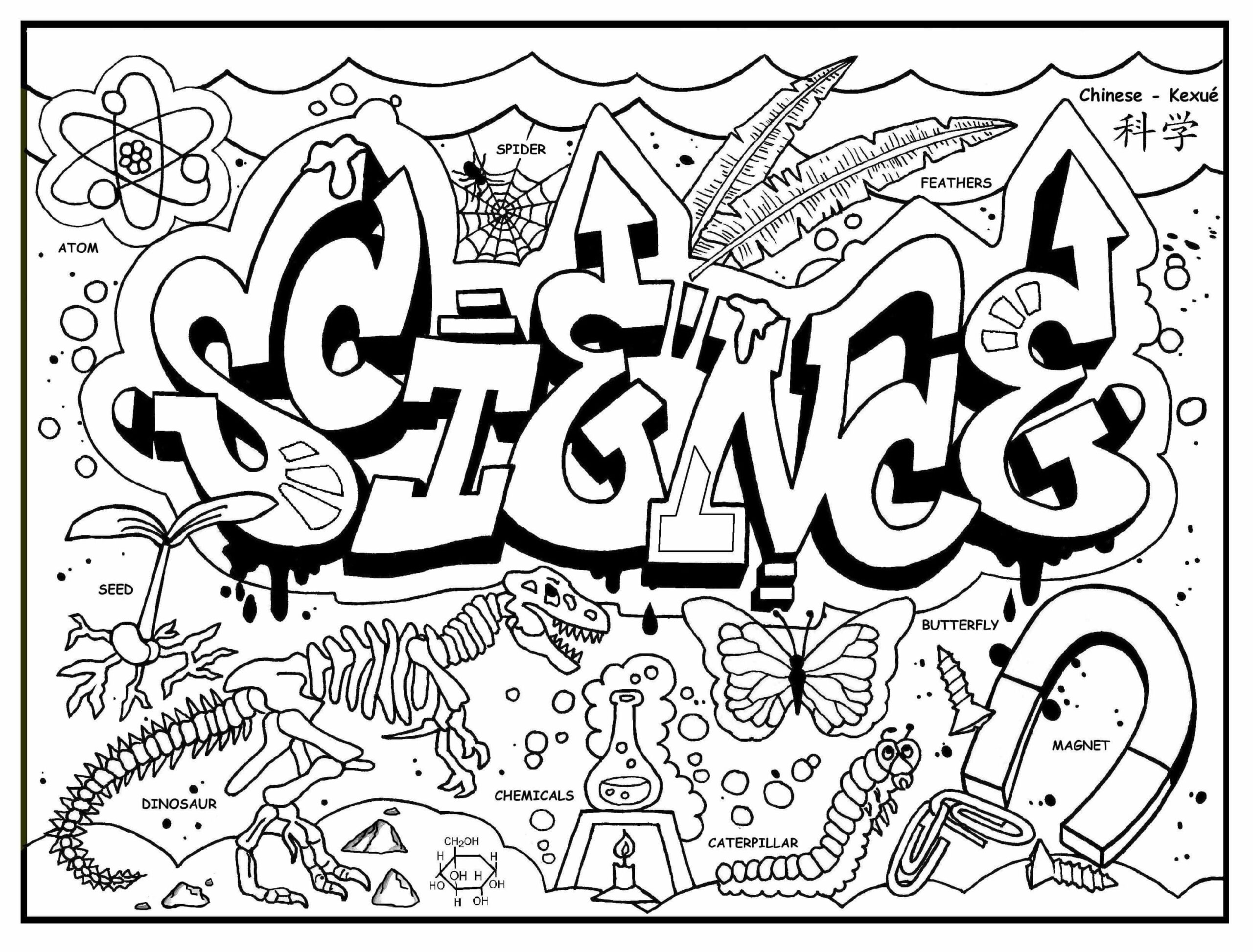 The Main Sciences Of The World Coloring Page Download Print Or Color Online For Free