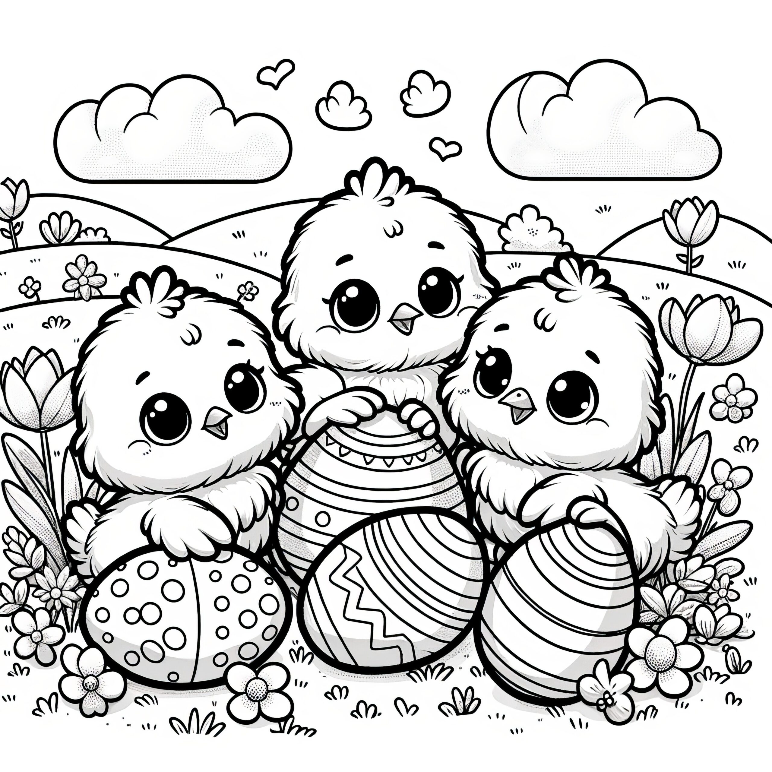 Free Easter Egg Coloring Pages