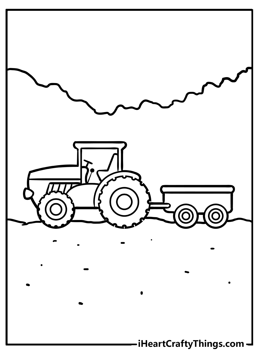 Tractor Coloring Page Printable