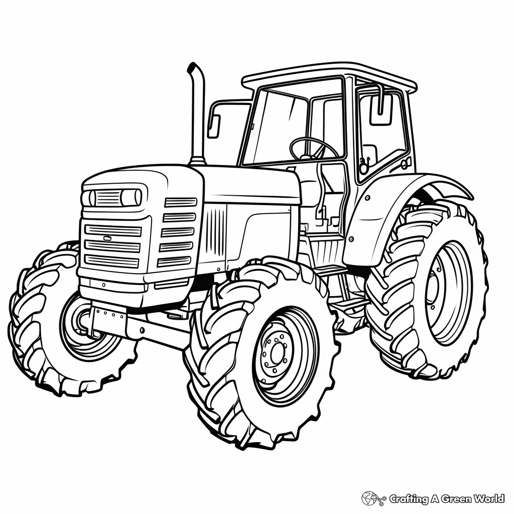 Tractor Coloring Pages Free U0026 Printable 