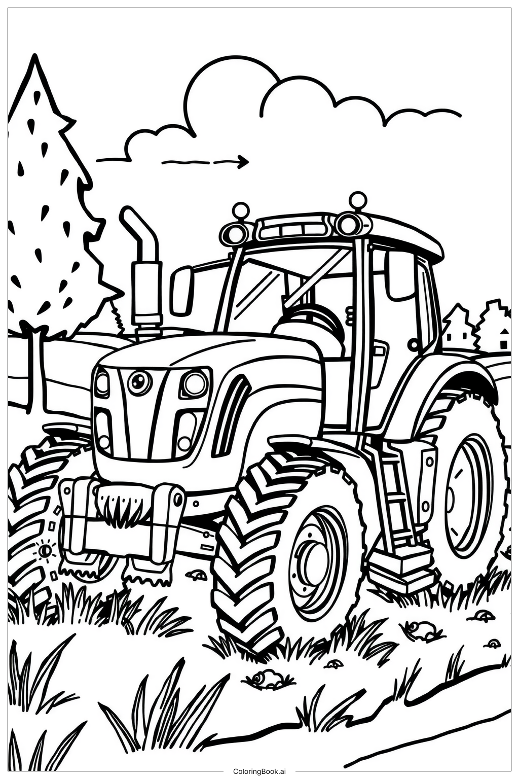 Tractor Ted Learning Coloring Page Free PDFu0026PNG Printable 