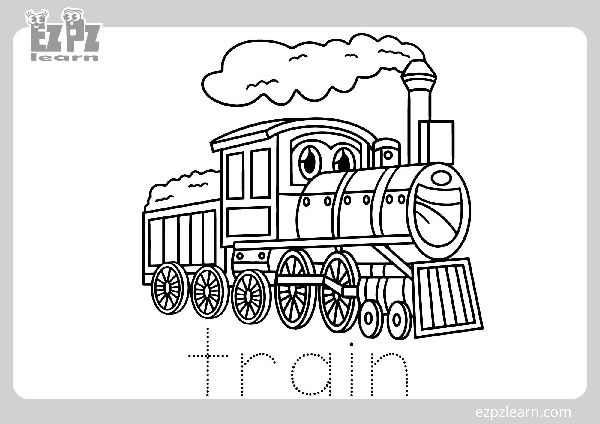 Printable Train Coloring Pages