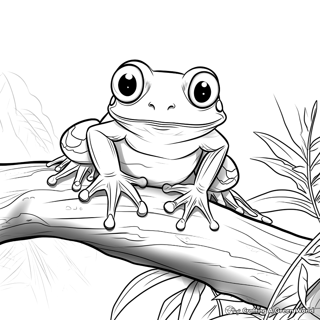 Tree Frog Coloring Pages Free U0026 Printable 