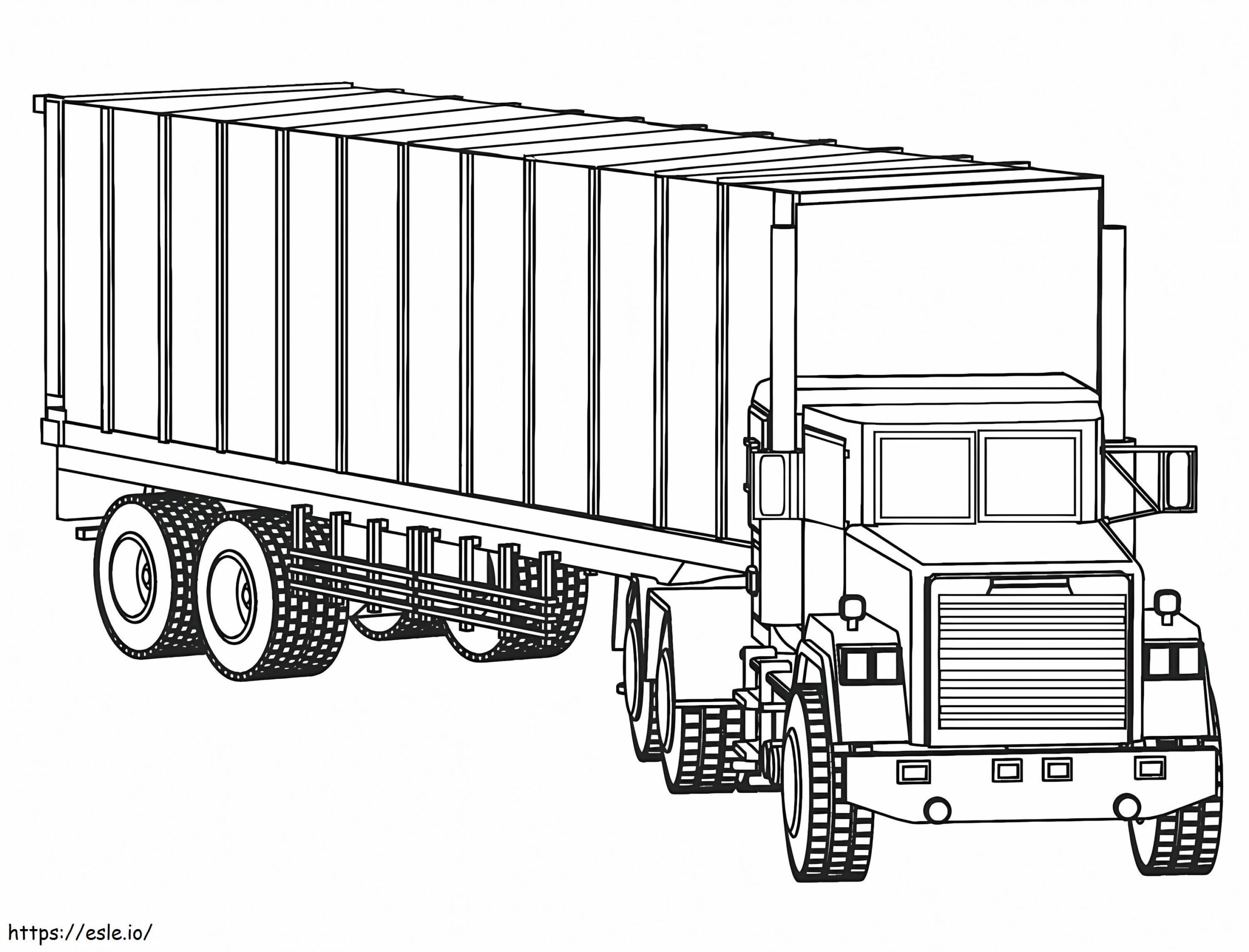Truck Printable Coloring Page