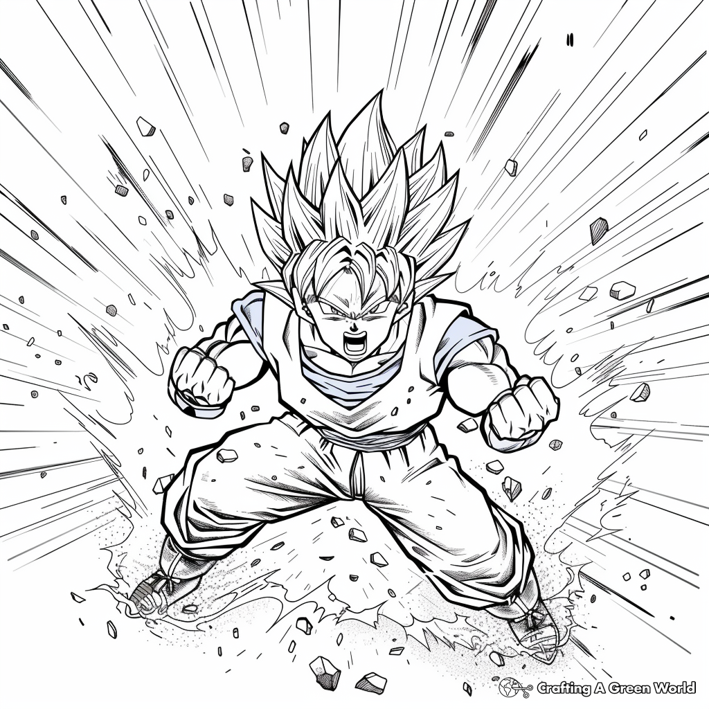 Ultra Instinct Goku Coloring Pages Free U0026 Printable 