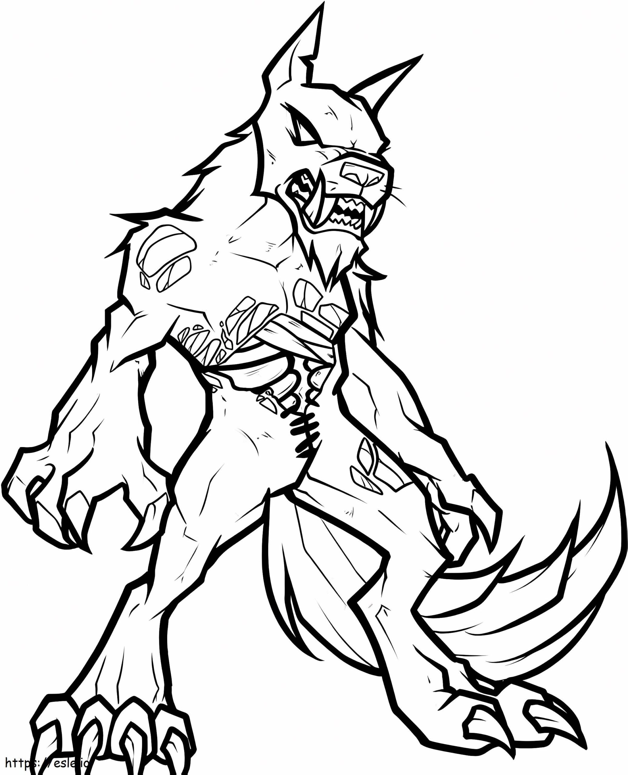 Werewolf Coloring Pages Printable