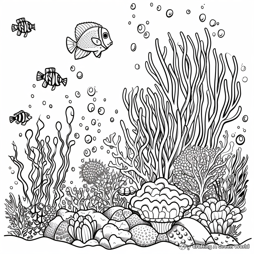 Under The Sea Coloring Pages Free U0026 Printable Worksheets Library