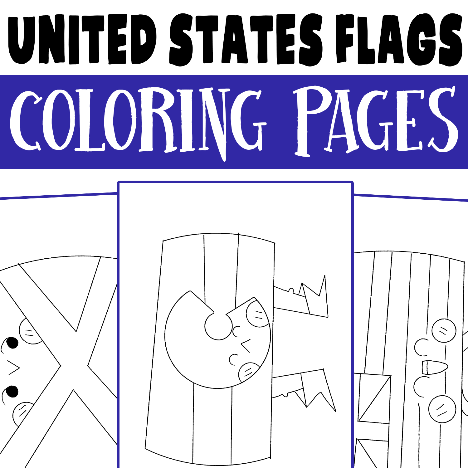 United States Flags Coloring Pages US Flags Coloring Sheets 