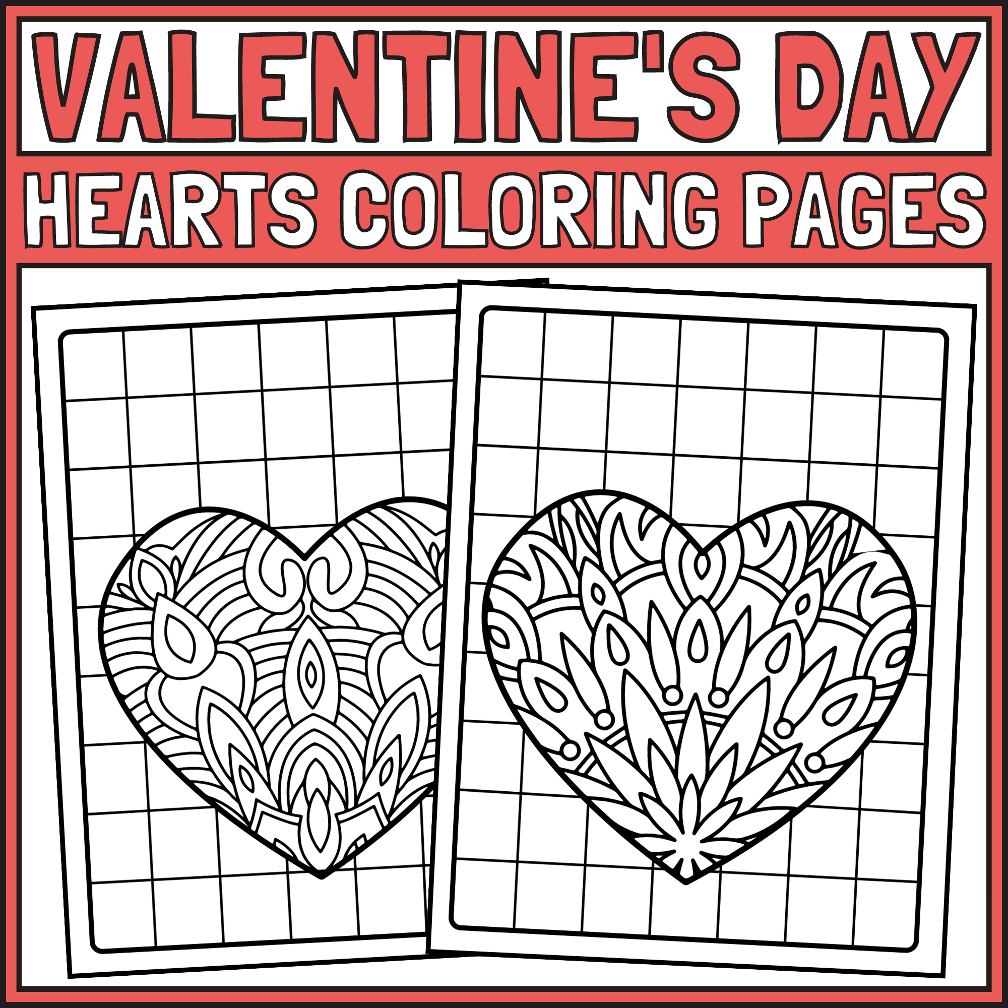 Valentine Hearts Coloring Pages Valentine s Day Coloring Pages 