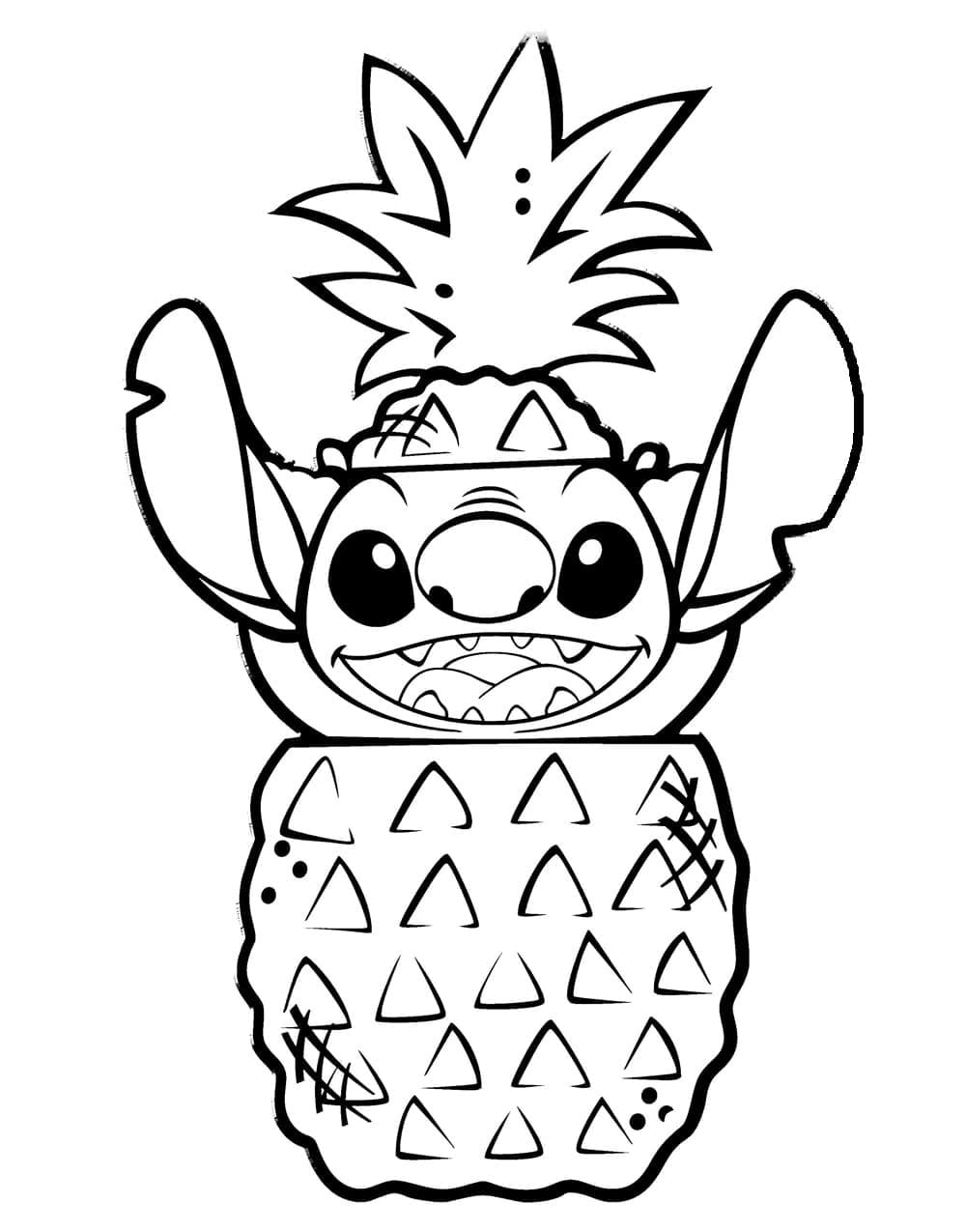 Very Cute Stitch Coloring Page Download Print Or Color Online For Free