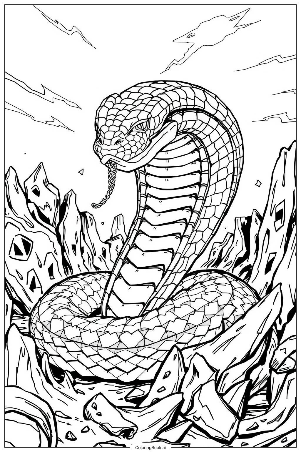 Water Snake Lake Coloring Page Free PDFu0026PNG Printable 