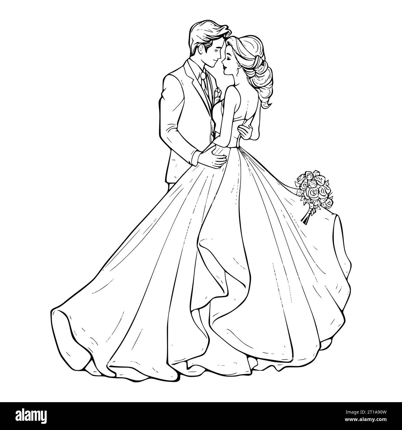 Wedding Coloring Pages Printable Cut Out Stock Images U0026 Pictures Alamy