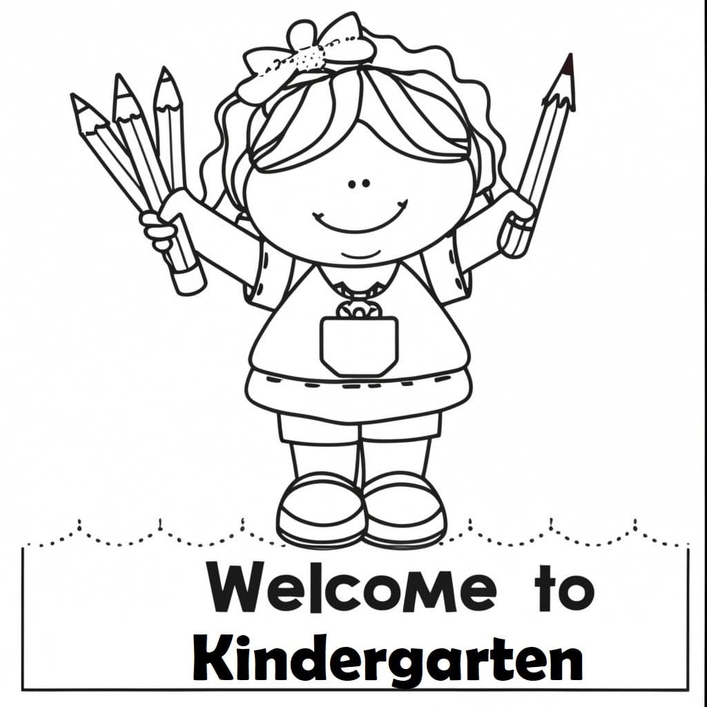 Welcome To Kindergarten Free Printable Coloring Page Download Print Or Color Online For Free