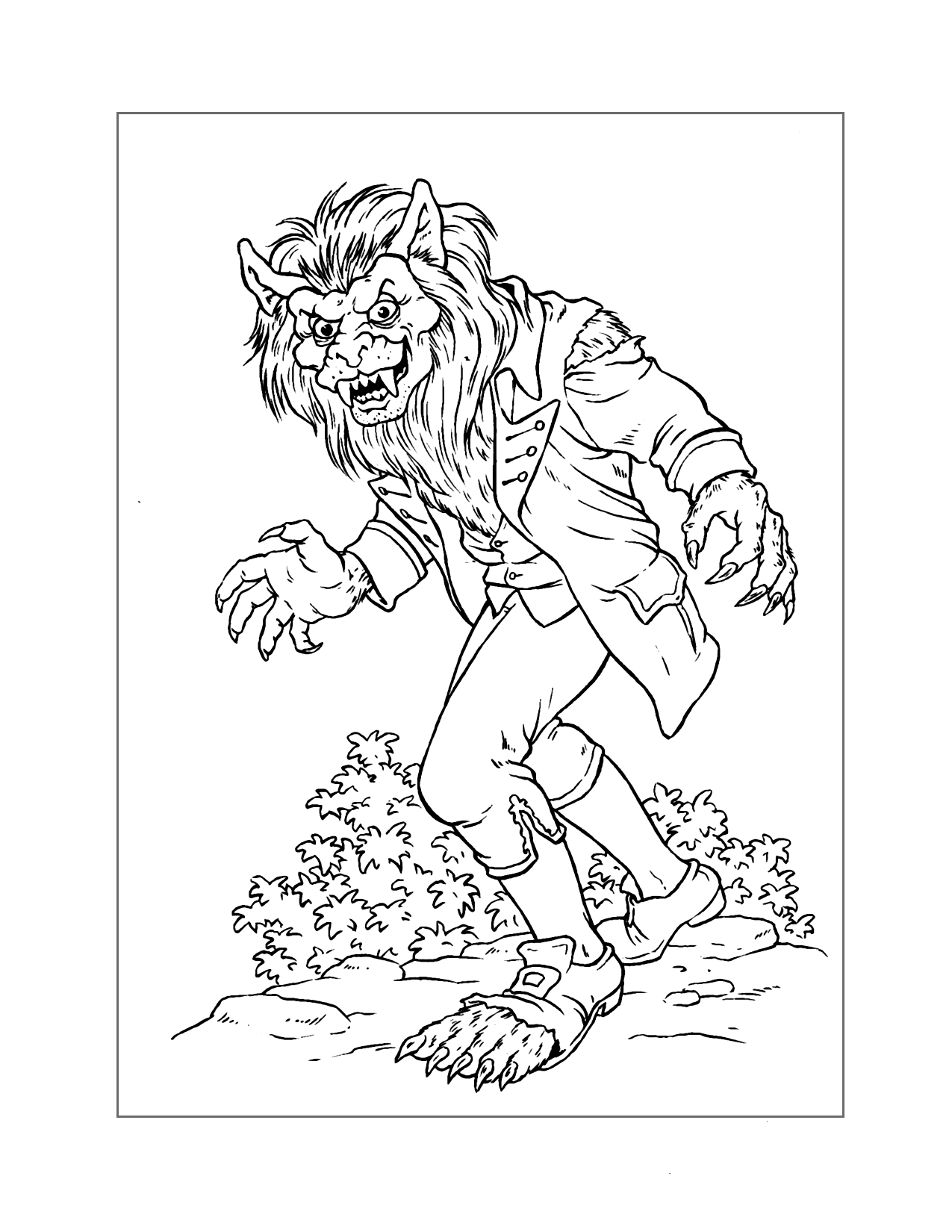 Werewolf Coloring Pages Printable Coloring Pages FREE
