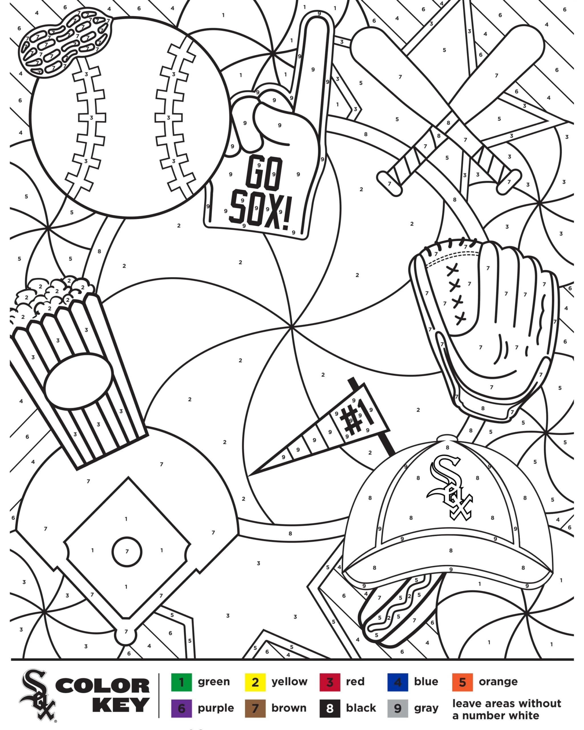 Baseball Printable Coloring Pages