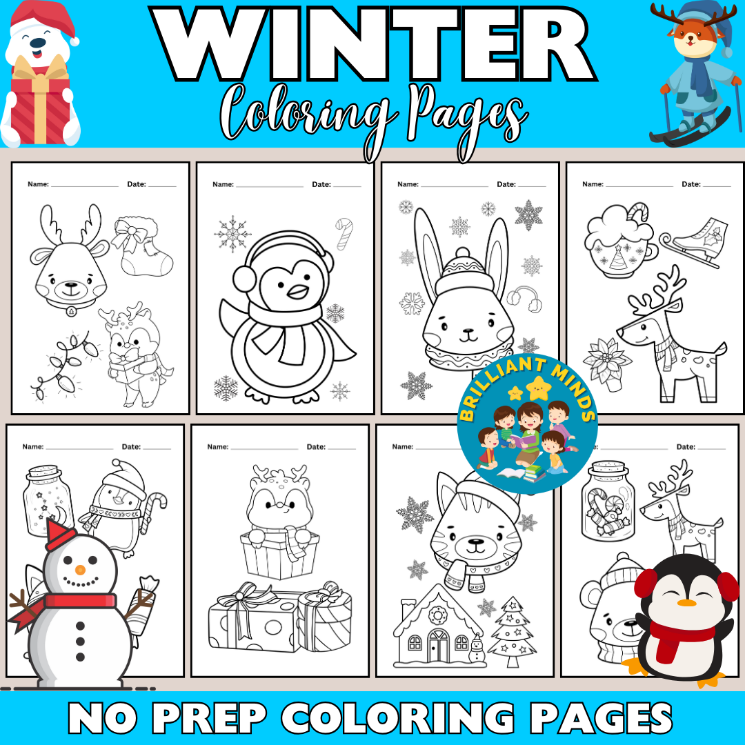 Winter Coloring Pages January Coloring Sheets Kindergarten Winter Holiday Made By Teachers