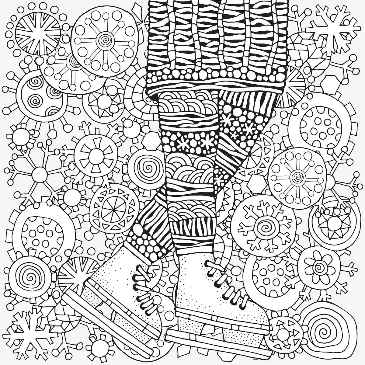 Winter Coloring U0026 Puzzle Pages Free Printable Winter Themed 