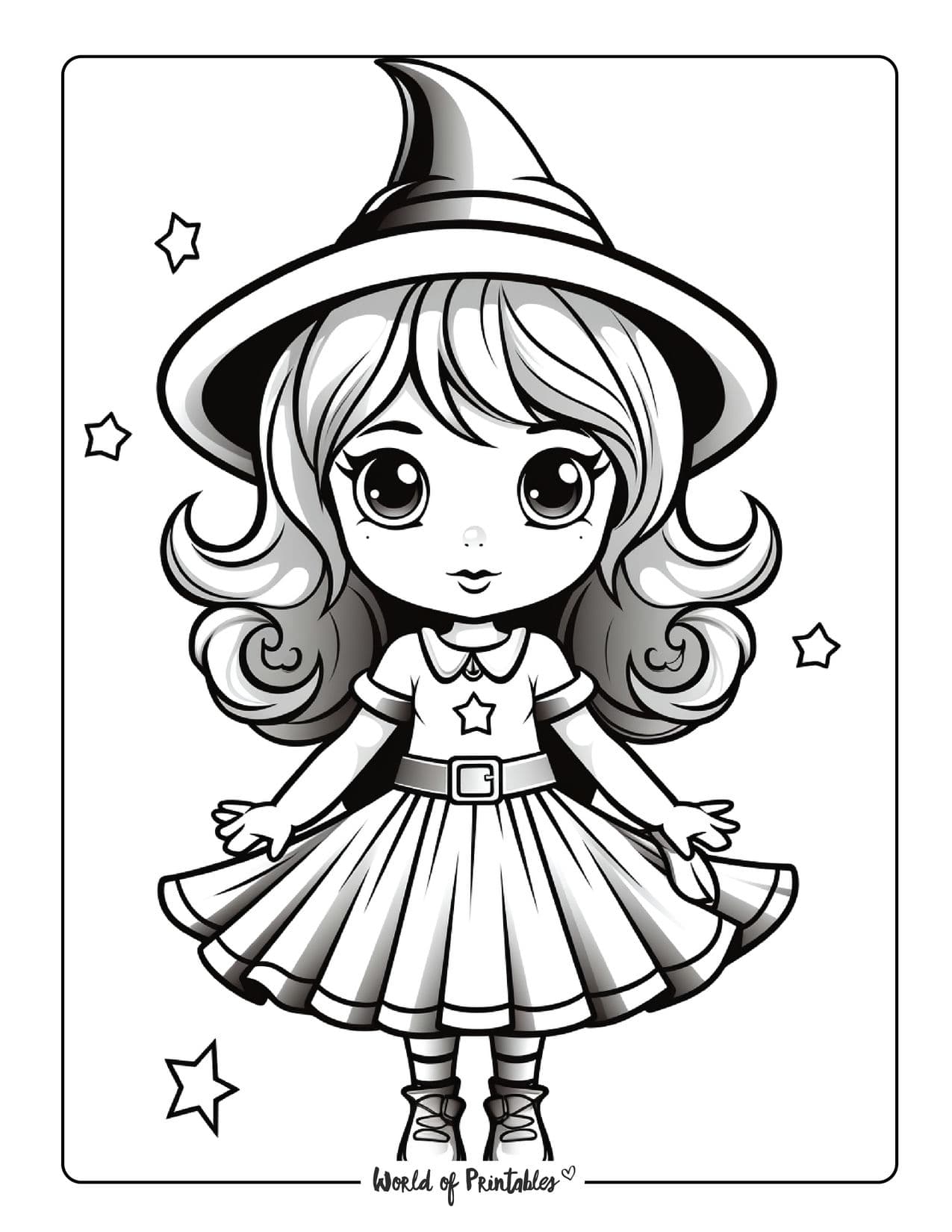 Witch Coloring Pages Printable