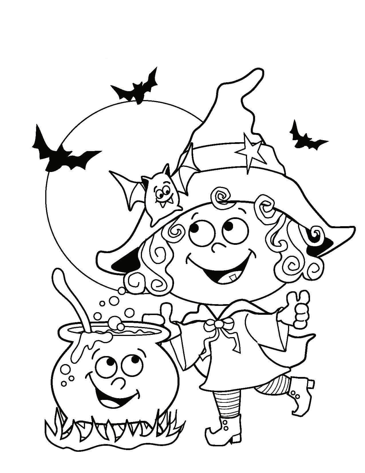Witch Coloring Pages Printable Coloring Pages FREE