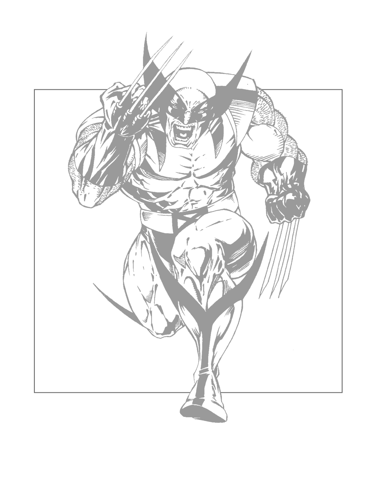 Wolverine Coloring Pages Printable Coloring Pages FREE