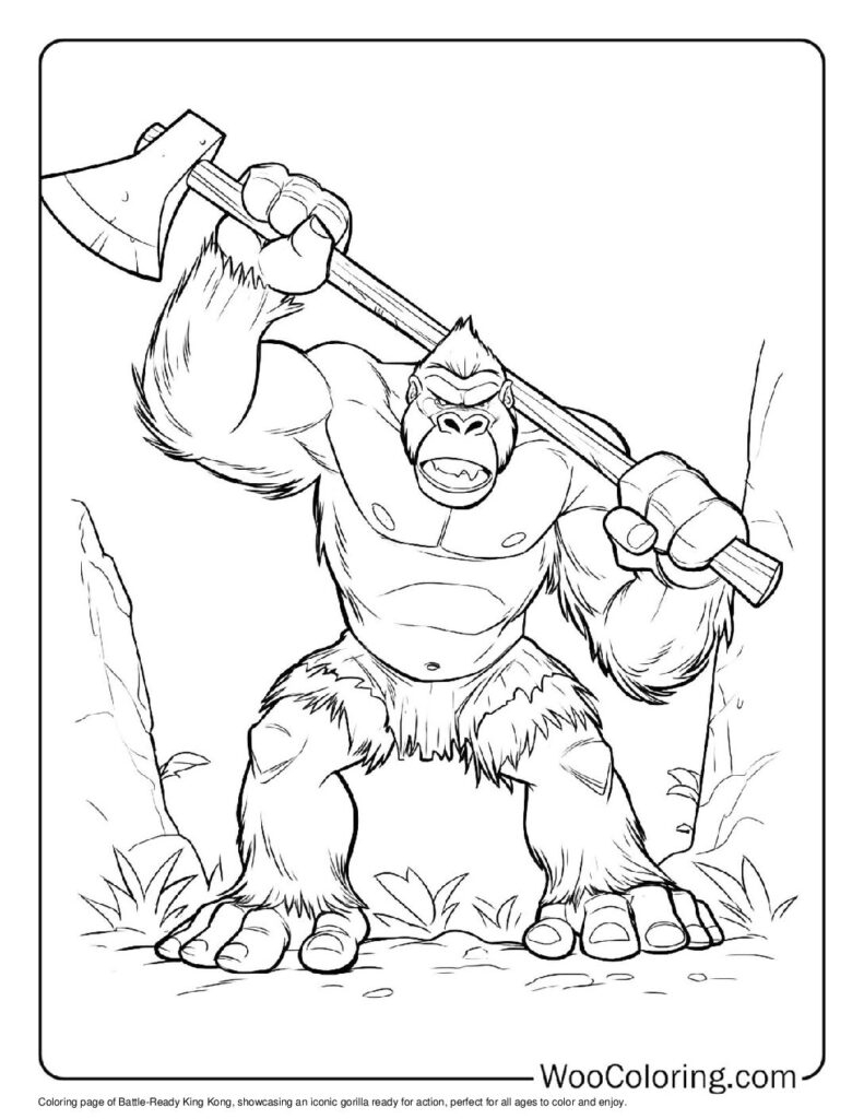 100 King Kong Coloring Pages Free PDF To Print Woo Coloring