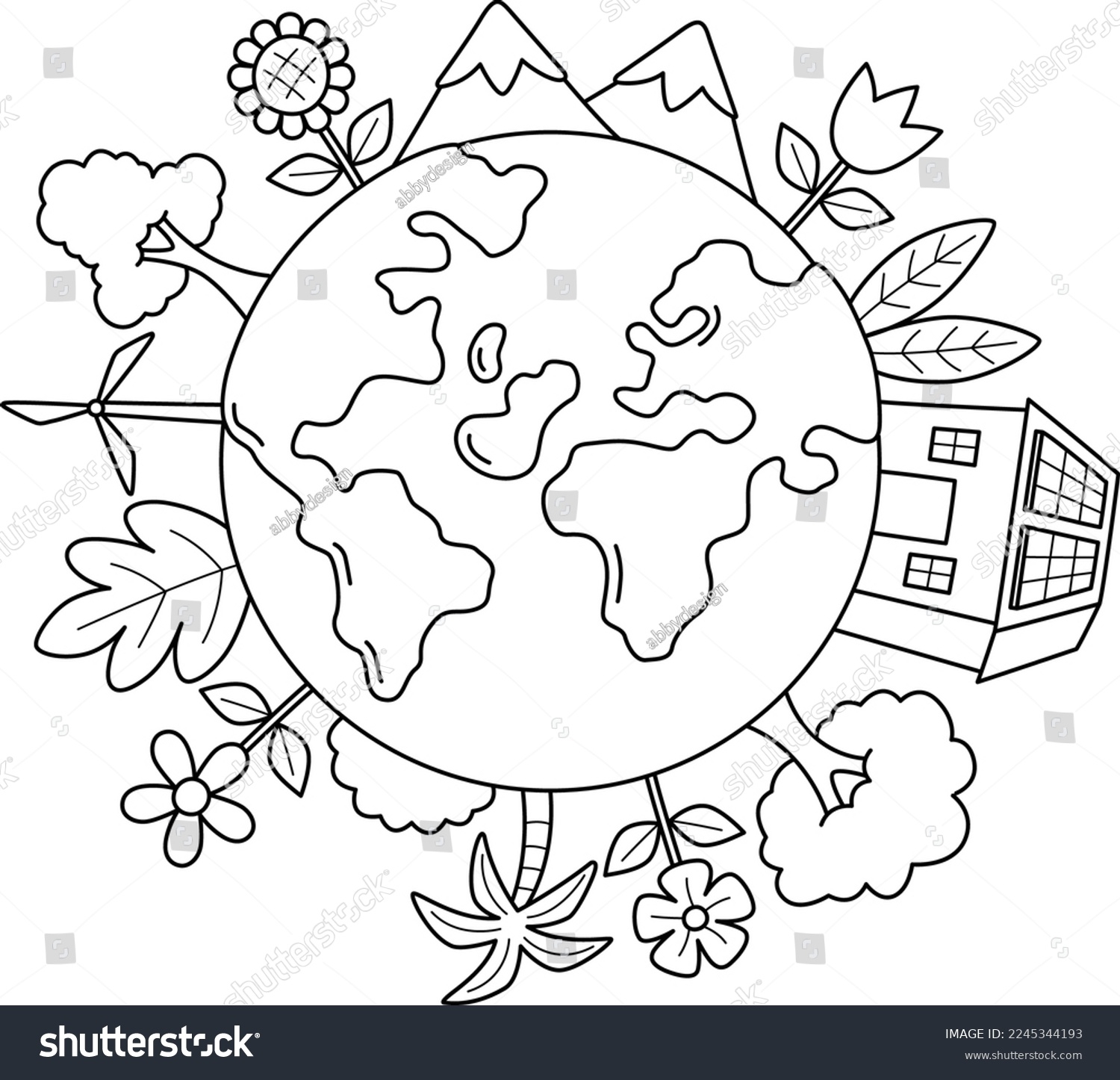 19 Thousand Coloring Page Earth Royalty Free Images Stock Photos Pictures Shutterstock