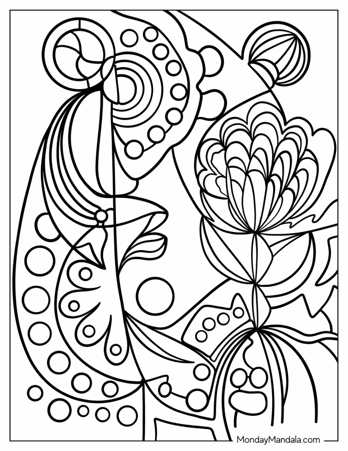20 Abstract Coloring Pages Free PDF Printables 