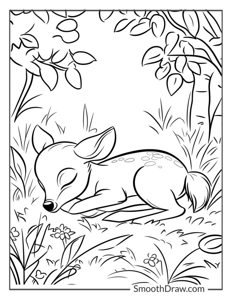20 Deer Coloring Pages Free Printable PDF Pages 