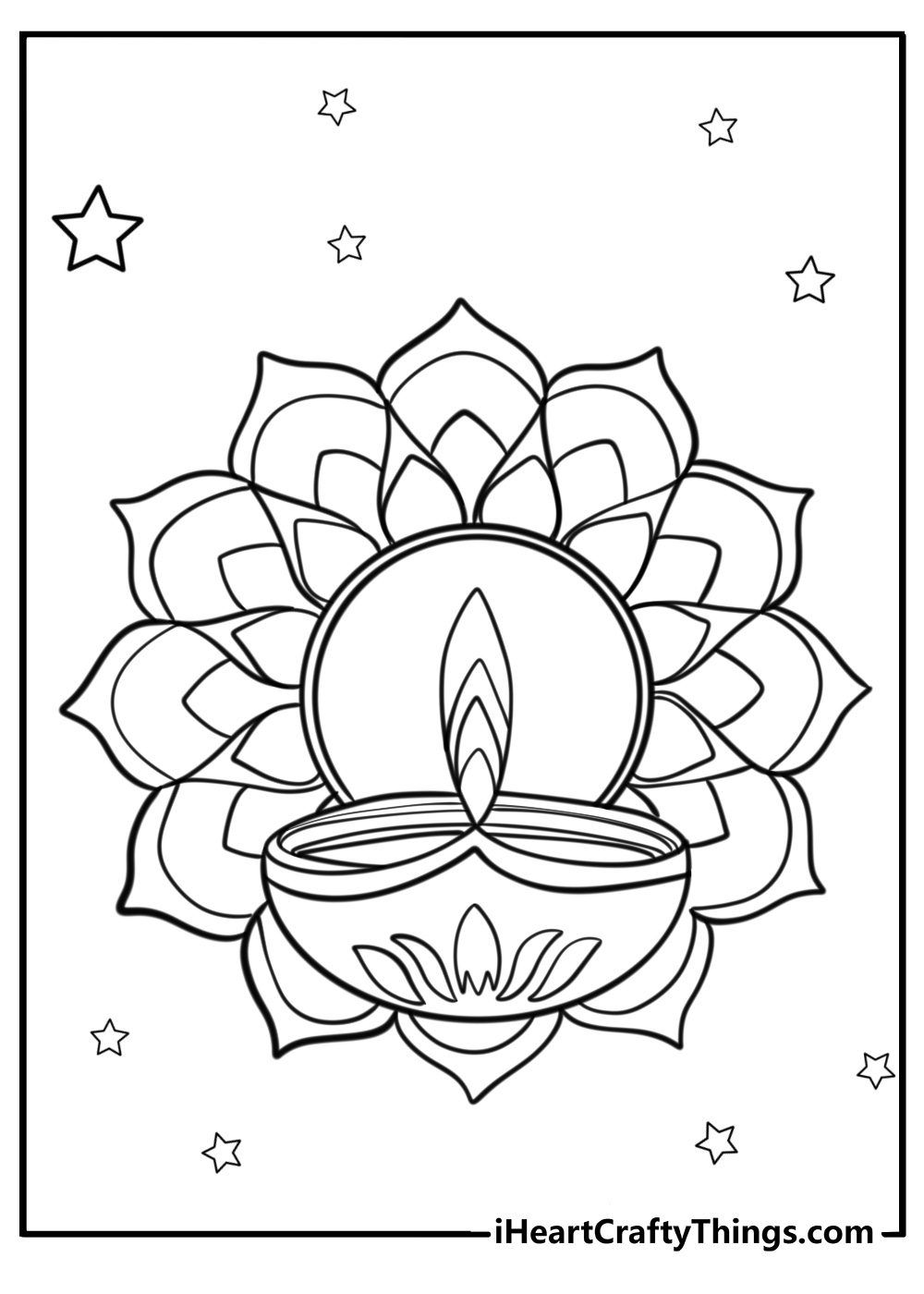 Diwali Coloring Pages Printable