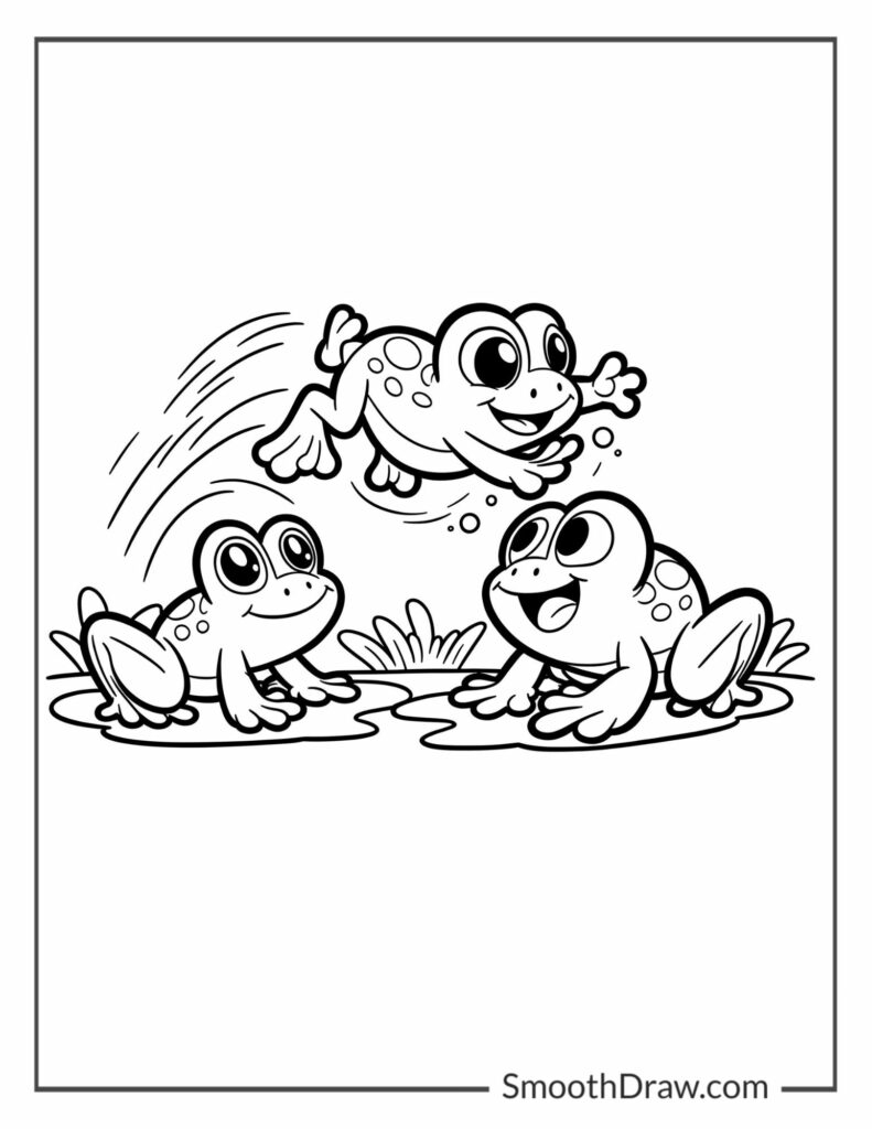Free Frog Coloring Pages Printable
