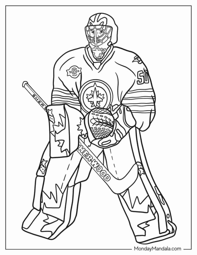22 Hockey NHL Coloring Pages Free PDF Printables 