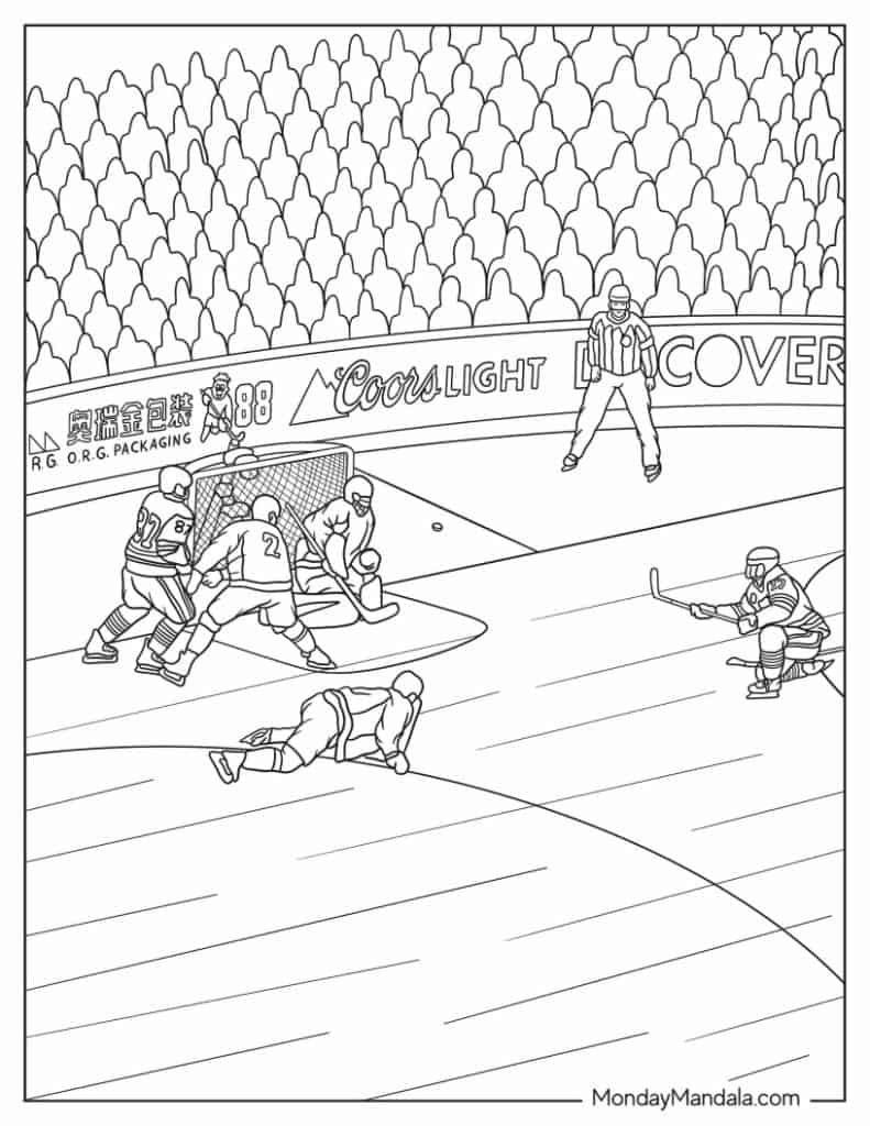 22 Hockey NHL Coloring Pages Free PDF Printables 