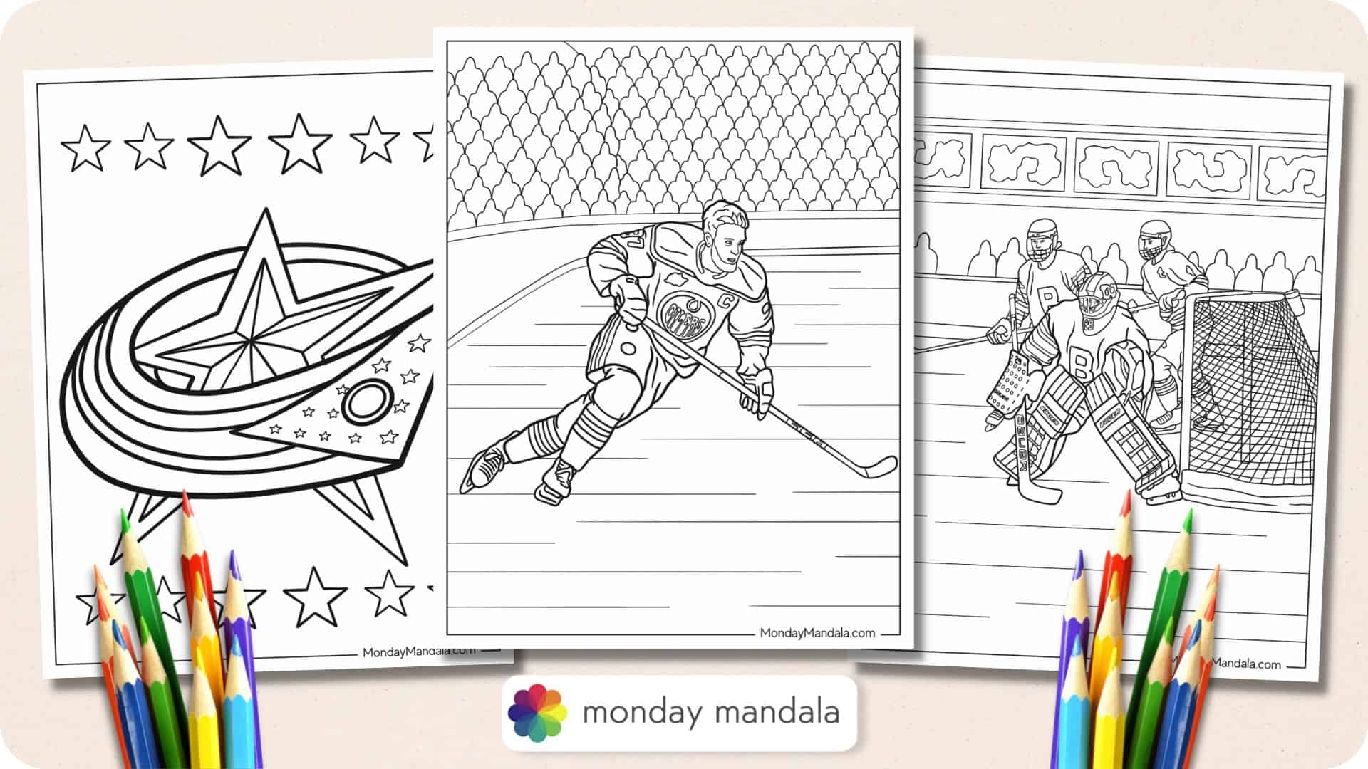 Free Printable Hockey Goalie Coloring Pages