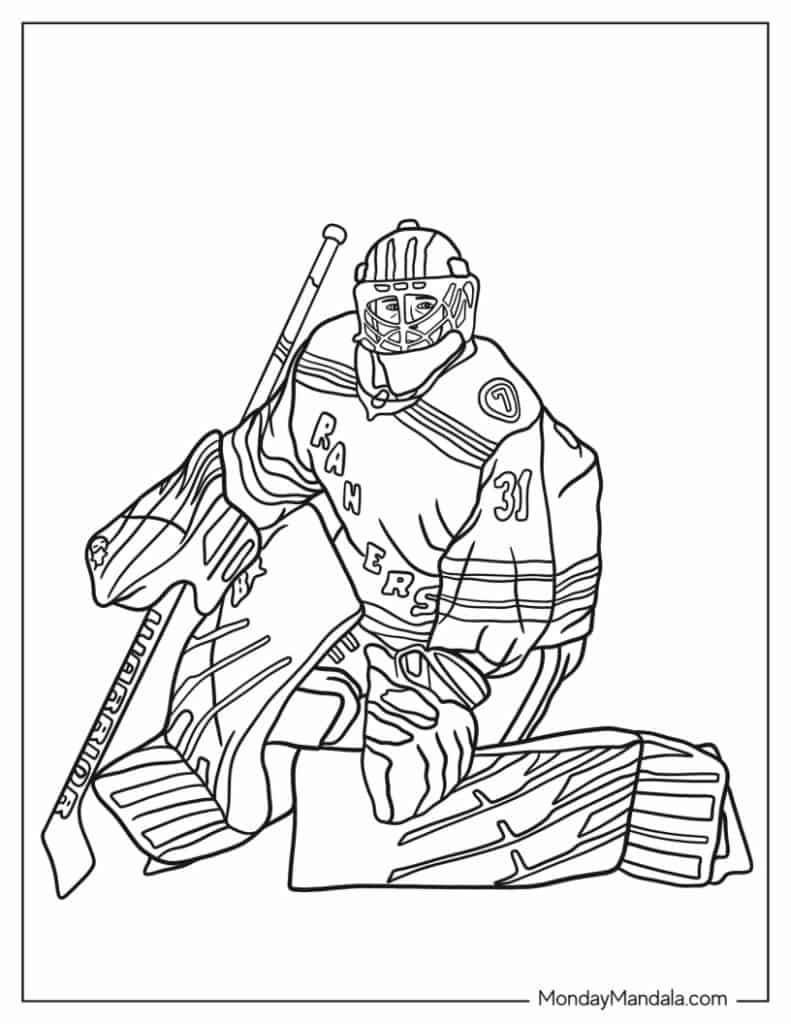 22 Hockey NHL Coloring Pages Free PDF Printables 