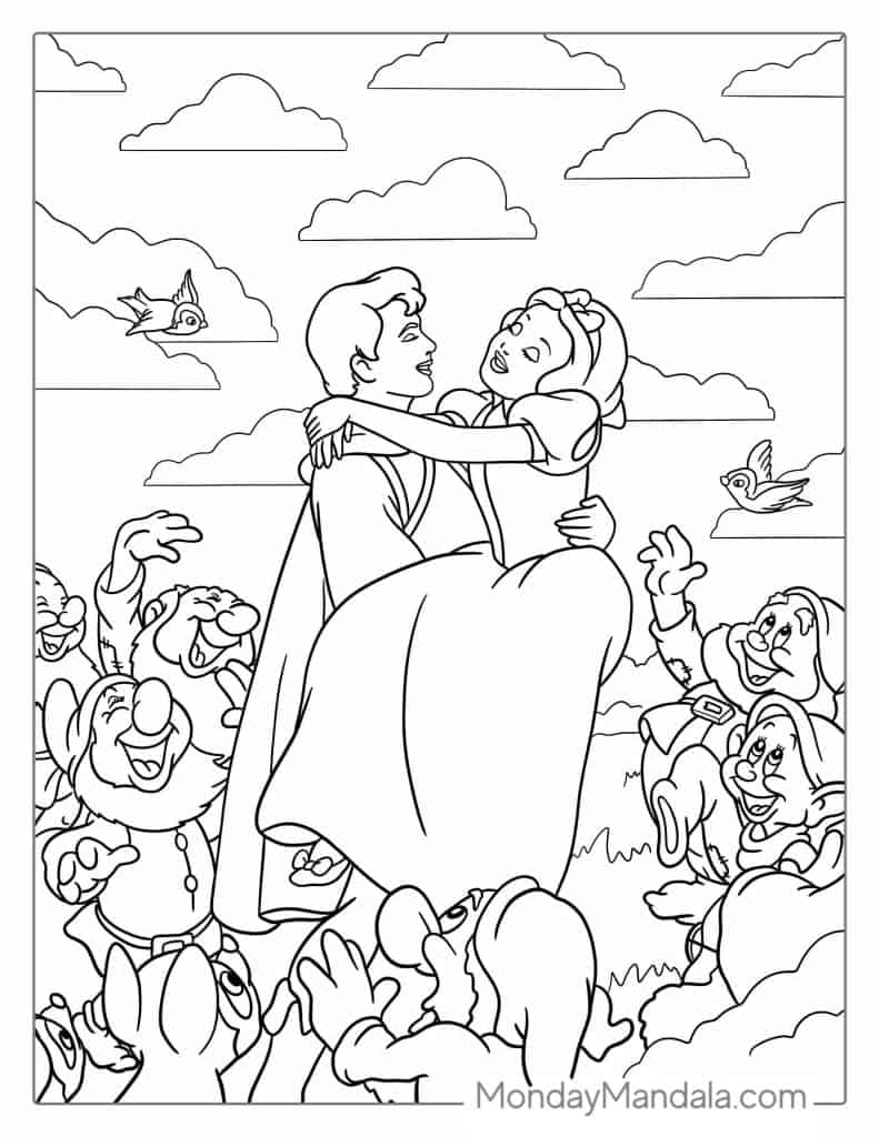 26 Snow White Coloring Pages Free PDF Printables 