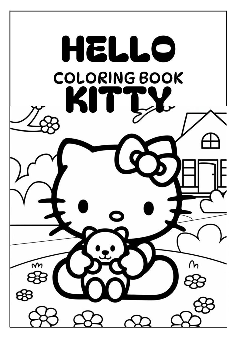 Hello Kitty Coloring Page Free