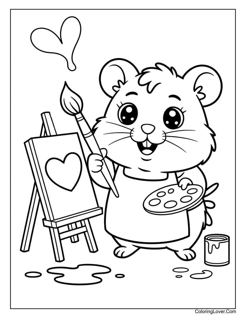 30 Hamster Coloring Pages Free Printables For All Ages 