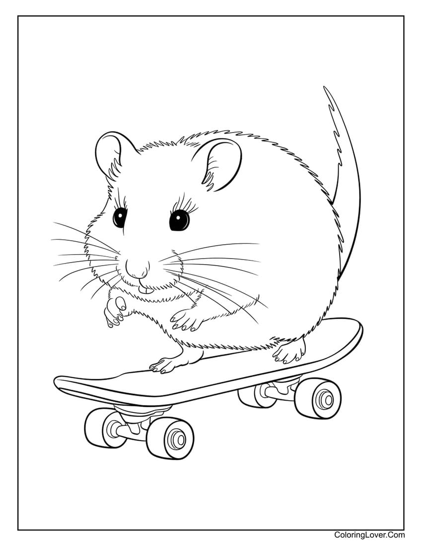 30 Hamster Coloring Pages Free Printables For All Ages 