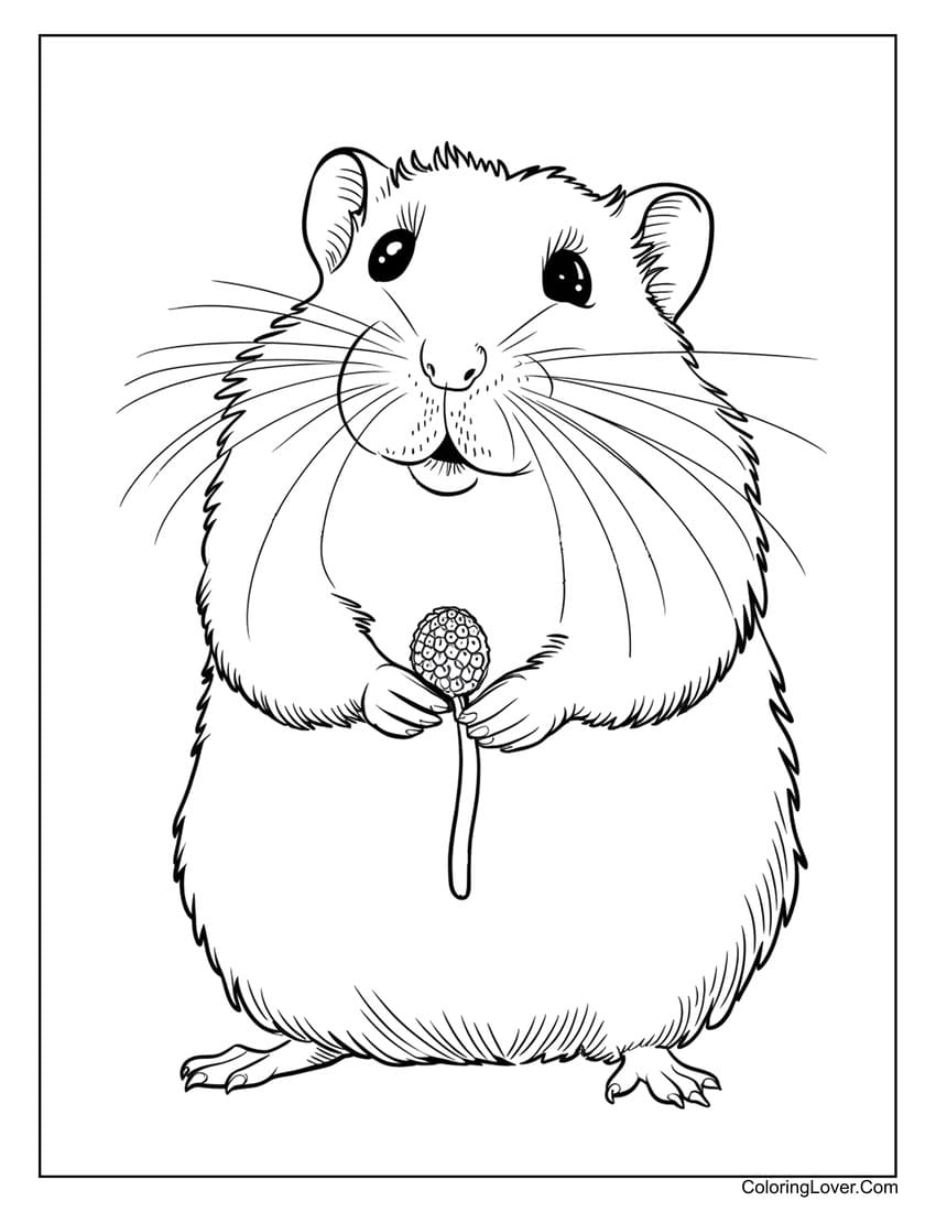 30 Hamster Coloring Pages Free Printables For All Ages 